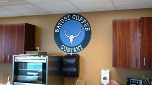 Low Tack Vinyl Wall Sign Logo in Clarion PA